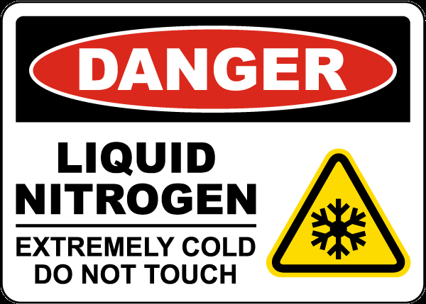 液氮罐標志 液氮罐標志